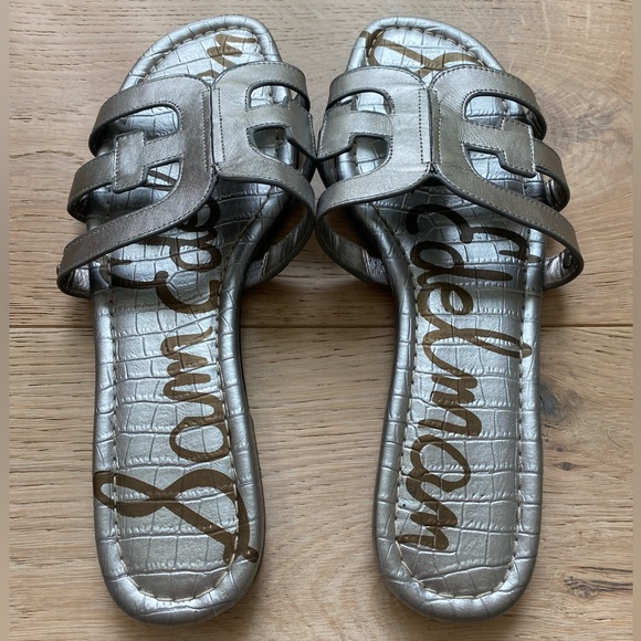 Sam Edelman Silver Bay Slide Sandals - Picture 3 of 7